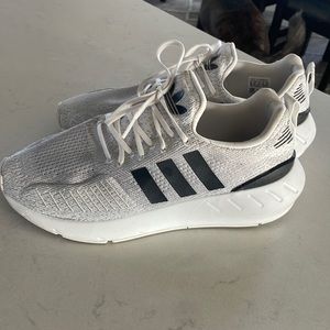 Adidas grey/white/black shoes women’s size 10